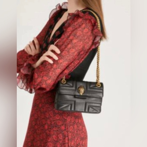 Kurt Geiger Black Leather Mini Kensington Crossbody Bag - Picture 6 of 6